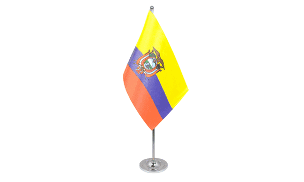Ecuador Satin Table Flag